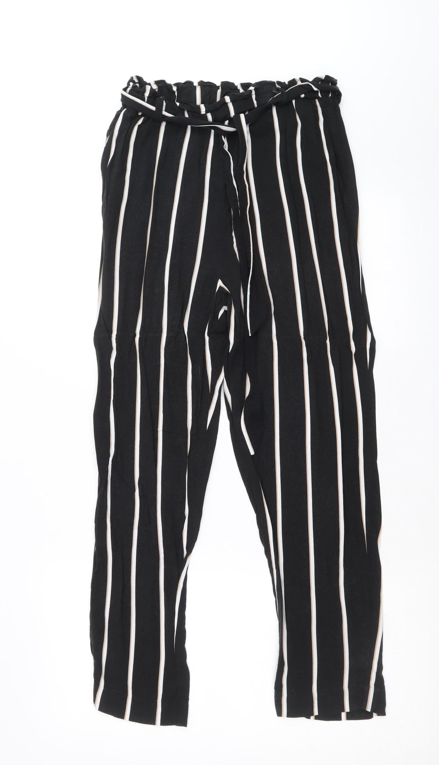 Womens UK Size 8 H&M Regular Fit  Black Trousers
