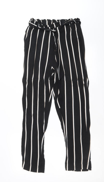 Womens UK Size 8 H&M Regular Fit  Black Trousers