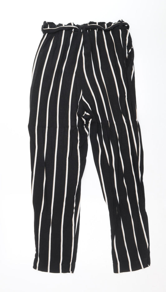 Womens UK Size 8 H&M Regular Fit  Black Trousers