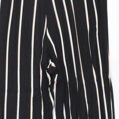 Womens UK Size 8 H&M Regular Fit  Black Trousers