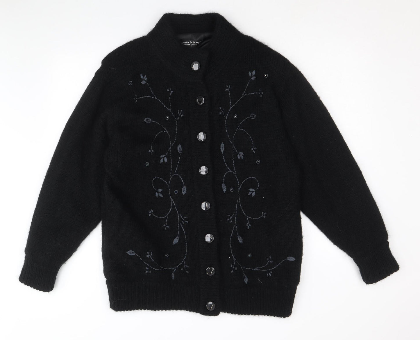 Womens UK Size M Joella Di Marco Black Pea Coat