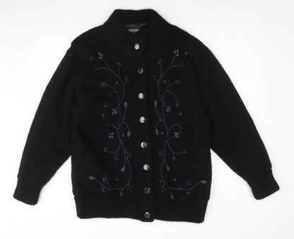 Womens UK Size M Joella Di Marco Black Pea Coat
