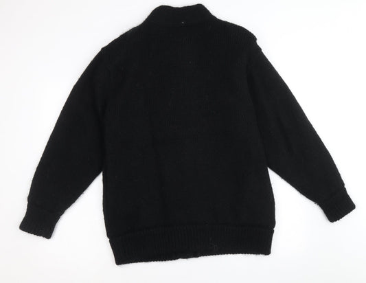 Womens UK Size M Joella Di Marco Black Pea Coat