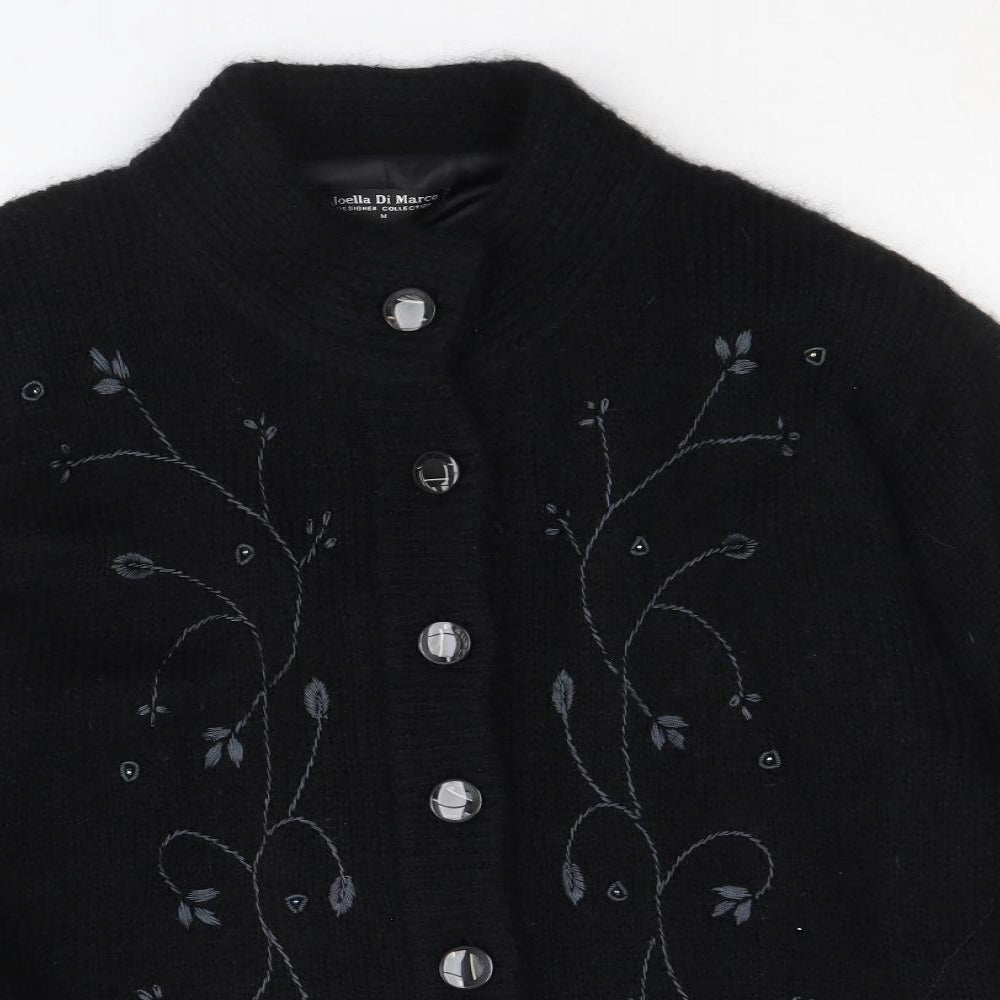 Womens UK Size M Joella Di Marco Black Pea Coat