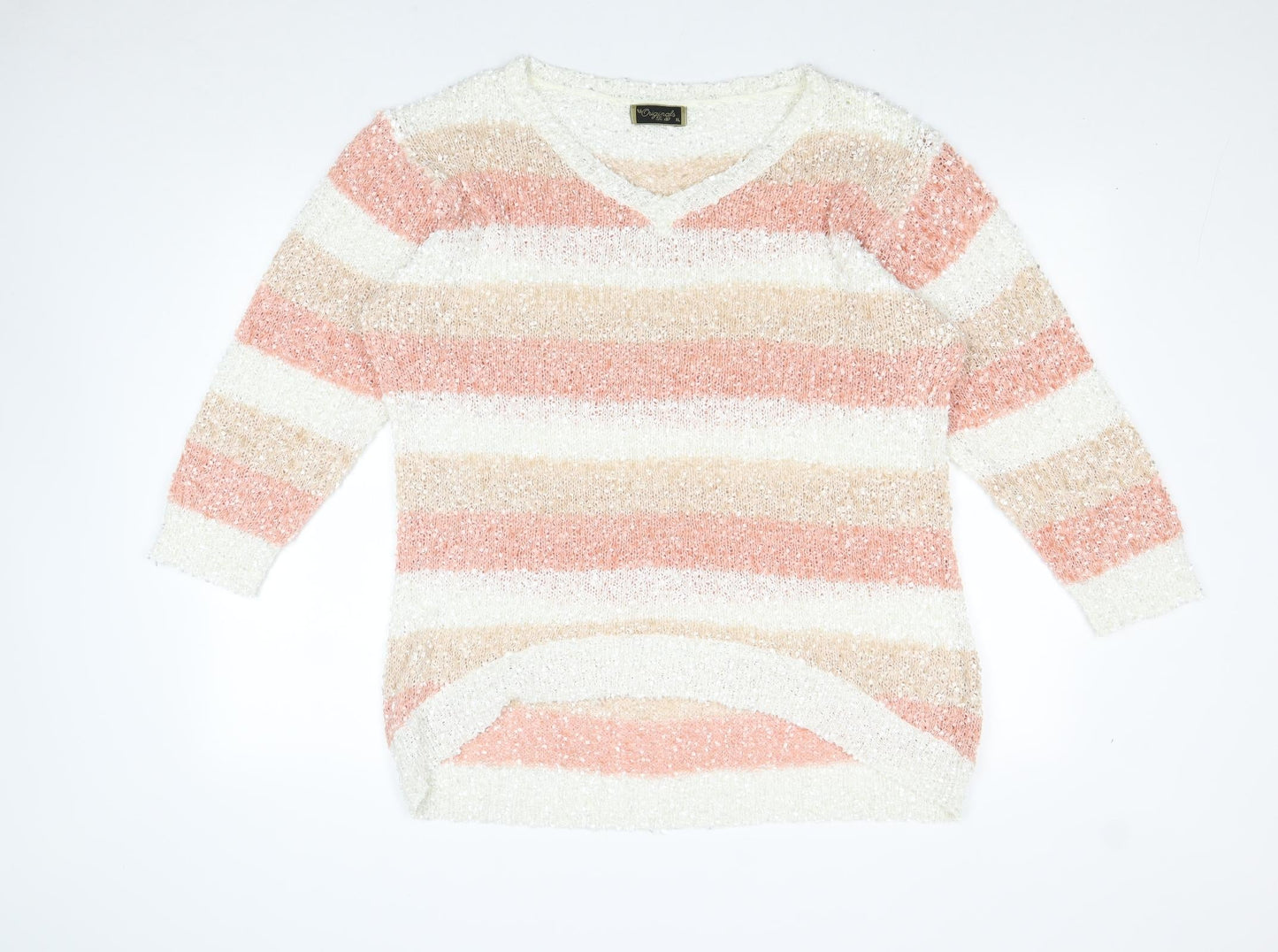 Womens UK Size XL Originals Knitwear Pink Pullover Jumper