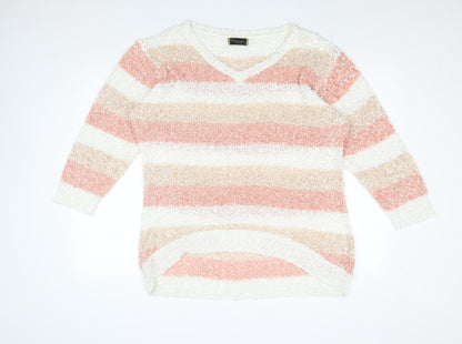 Womens UK Size XL Originals Knitwear Pink Pullover Jumper