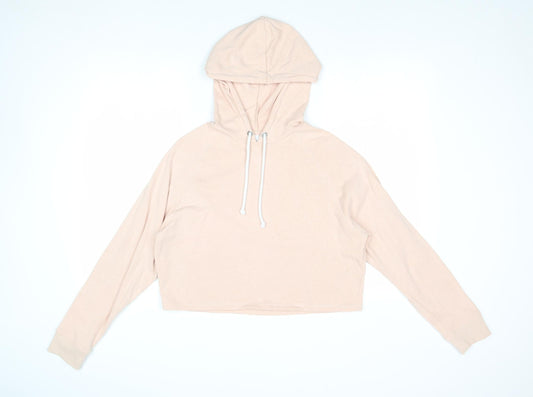 Womens UK Size M Divided by H&M Beige Pullover Hoodie