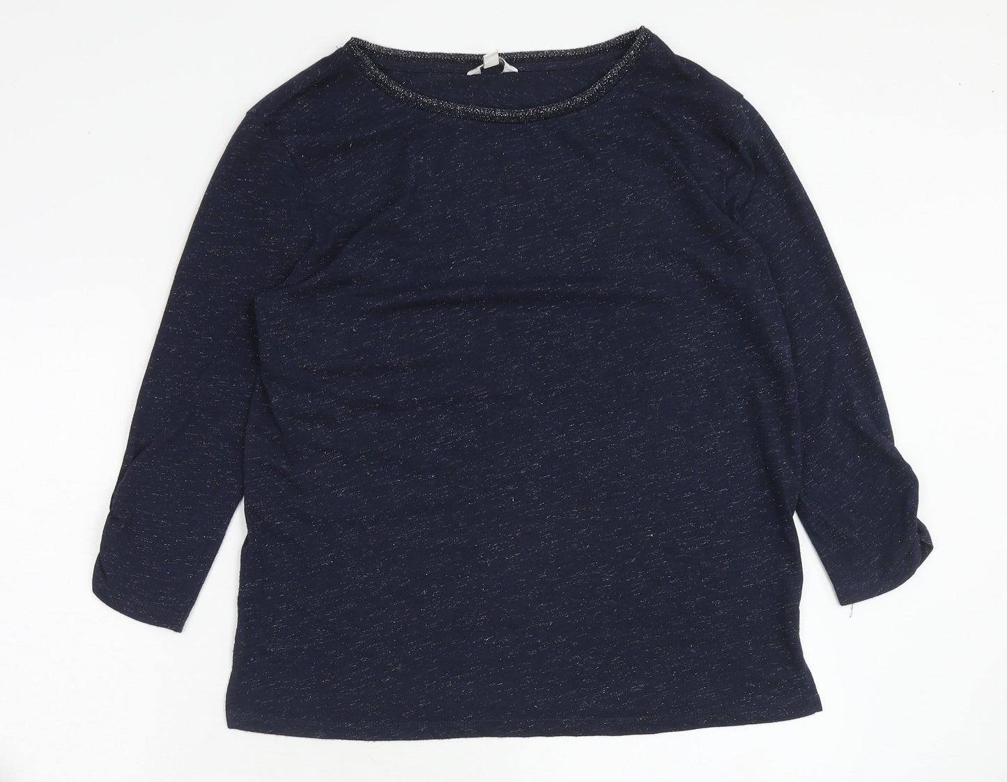 Womens UK Size S Monsoon Blue Basic T-Shirt