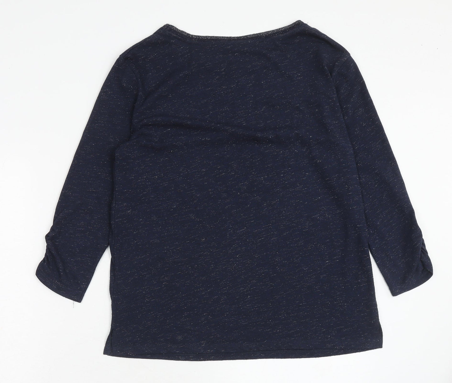 Womens UK Size S Monsoon Blue Basic T-Shirt