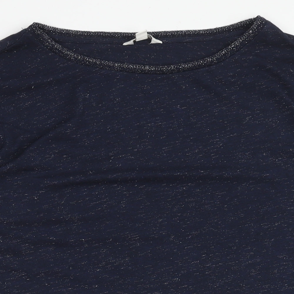 Womens UK Size S Monsoon Blue Basic T-Shirt