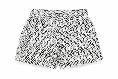 Papaya Womens White Geometric Viscose Bermuda Shorts Size 10 Regular Pull On - Heart Pattern