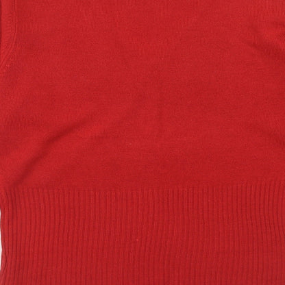Womens UK Size XL Debbie Morgan Red Pullover Jumper