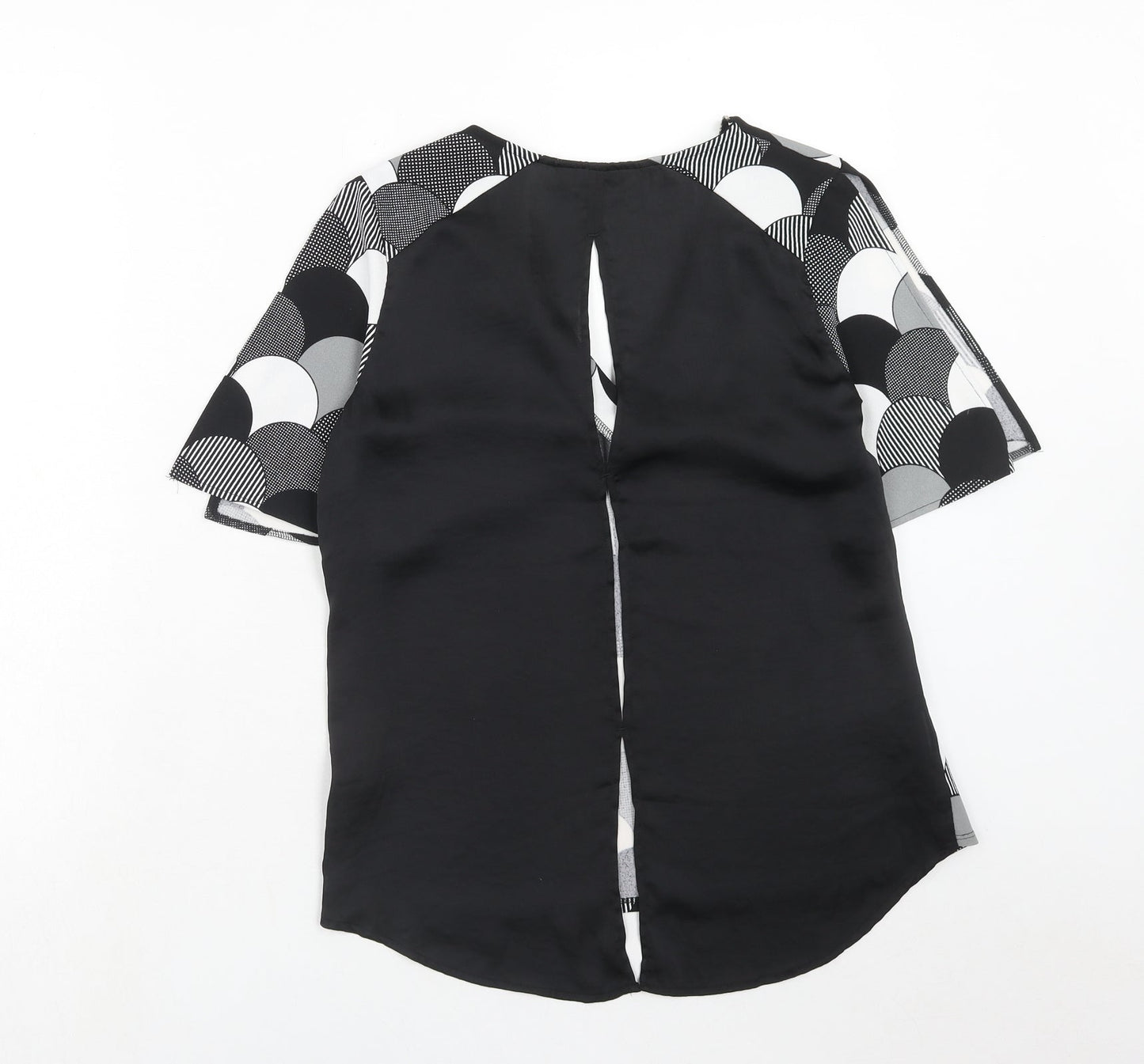 Womens UK Size 8 NEXT Black Basic Blouse