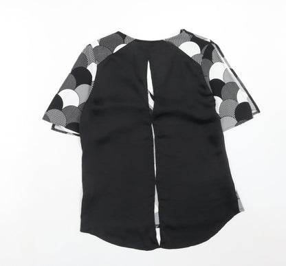 Womens UK Size 8 NEXT Black Basic Blouse