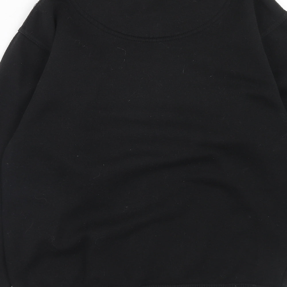 Deluxe Sweats Womens Black Cotton Pullover Sweatshirt Size XS Pullover - Live Love Dance