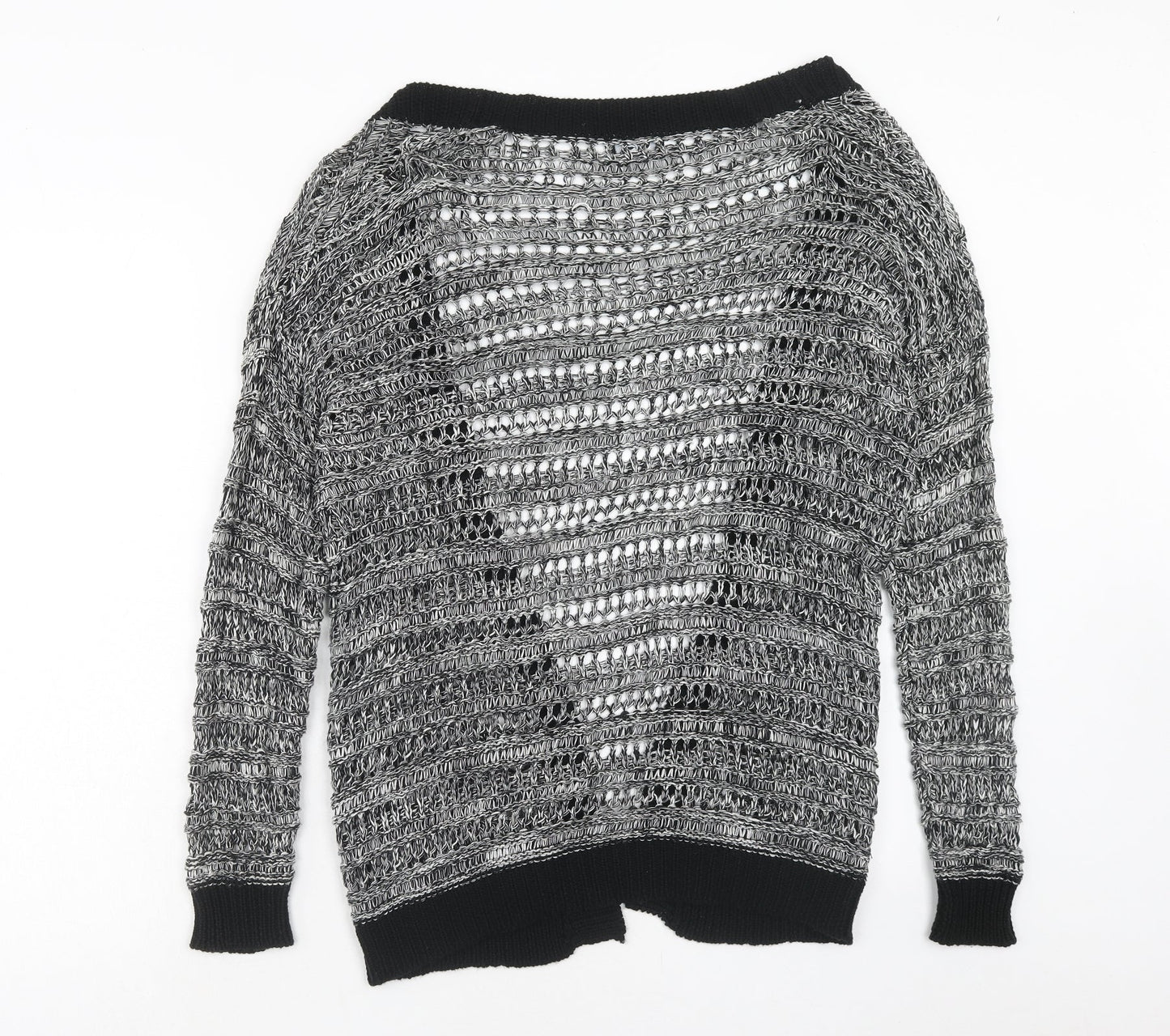 George Womens Grey V-Neck Acrylic Cardigan Jumper Size 10