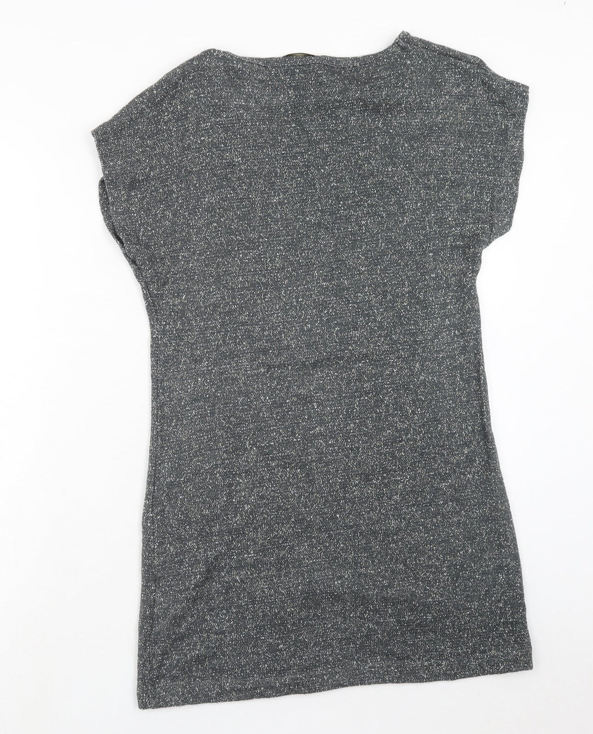 Original Womens Grey Acrylic A-Line Size M Round Neck Pullover