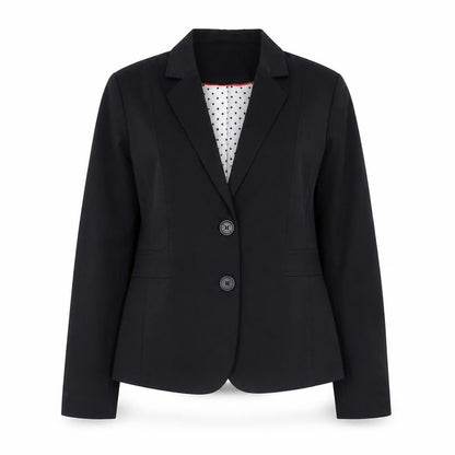 Bien Bleu Womens Blue Polyester Jacket Suit Jacket Size 2XL