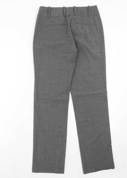 Brook Taverner Womens Grey Polyester Chino Trousers Size 30 in Regular Hook & Eye