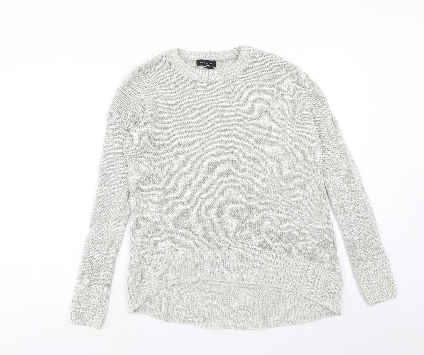 Womens UK Size M New Look Grey Pullover Jumper