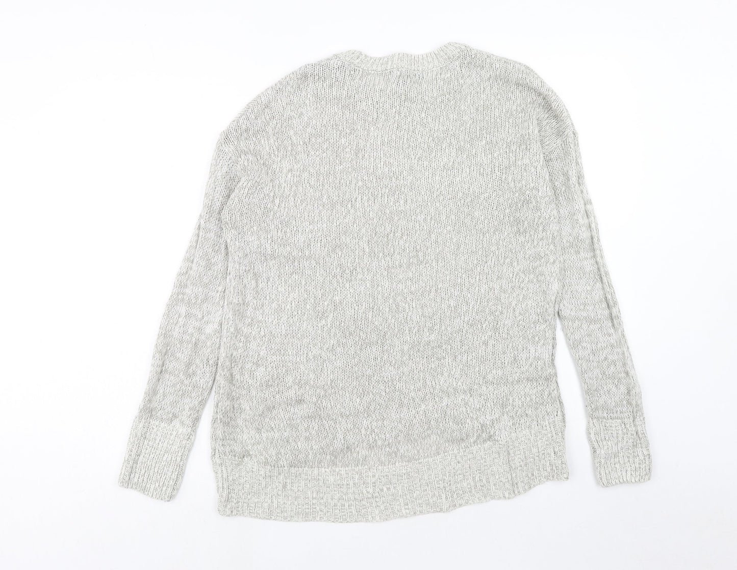 Womens UK Size M New Look Grey Pullover Jumper