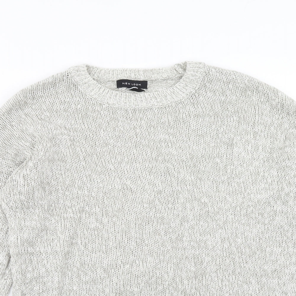 Womens UK Size M New Look Grey Pullover Jumper