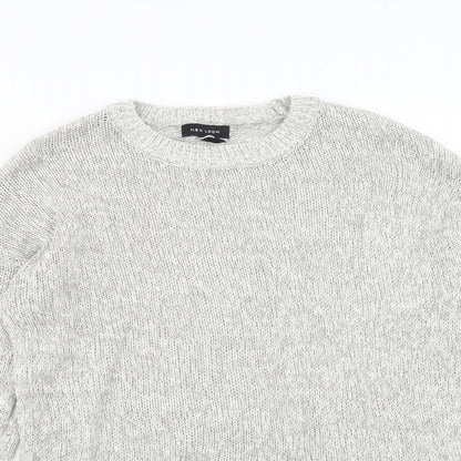 Womens UK Size M New Look Grey Pullover Jumper