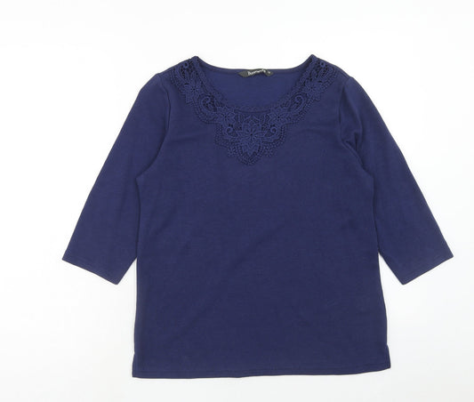 Womens UK Size 12 Bonmarché Blue Pullover Jumper