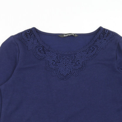 Womens UK Size 12 Bonmarché Blue Pullover Jumper