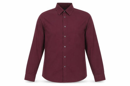 Mens UK Size M Retro Fire Purple  Button-Up Long Sleeve Casual Shirt