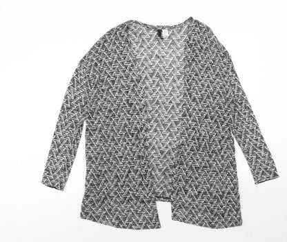 Womens UK Size M H&M Grey Cardigan Jumper