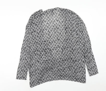 Womens UK Size M H&M Grey Cardigan Jumper