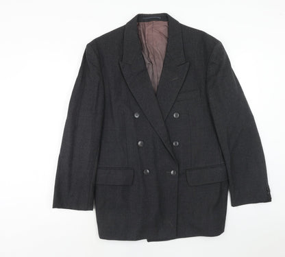 Mens UK Size 40 Preworn Regular Grey Suit Jacket