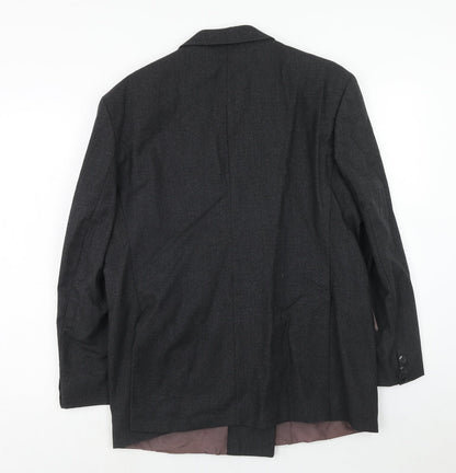 Mens UK Size 40 Preworn Regular Grey Suit Jacket