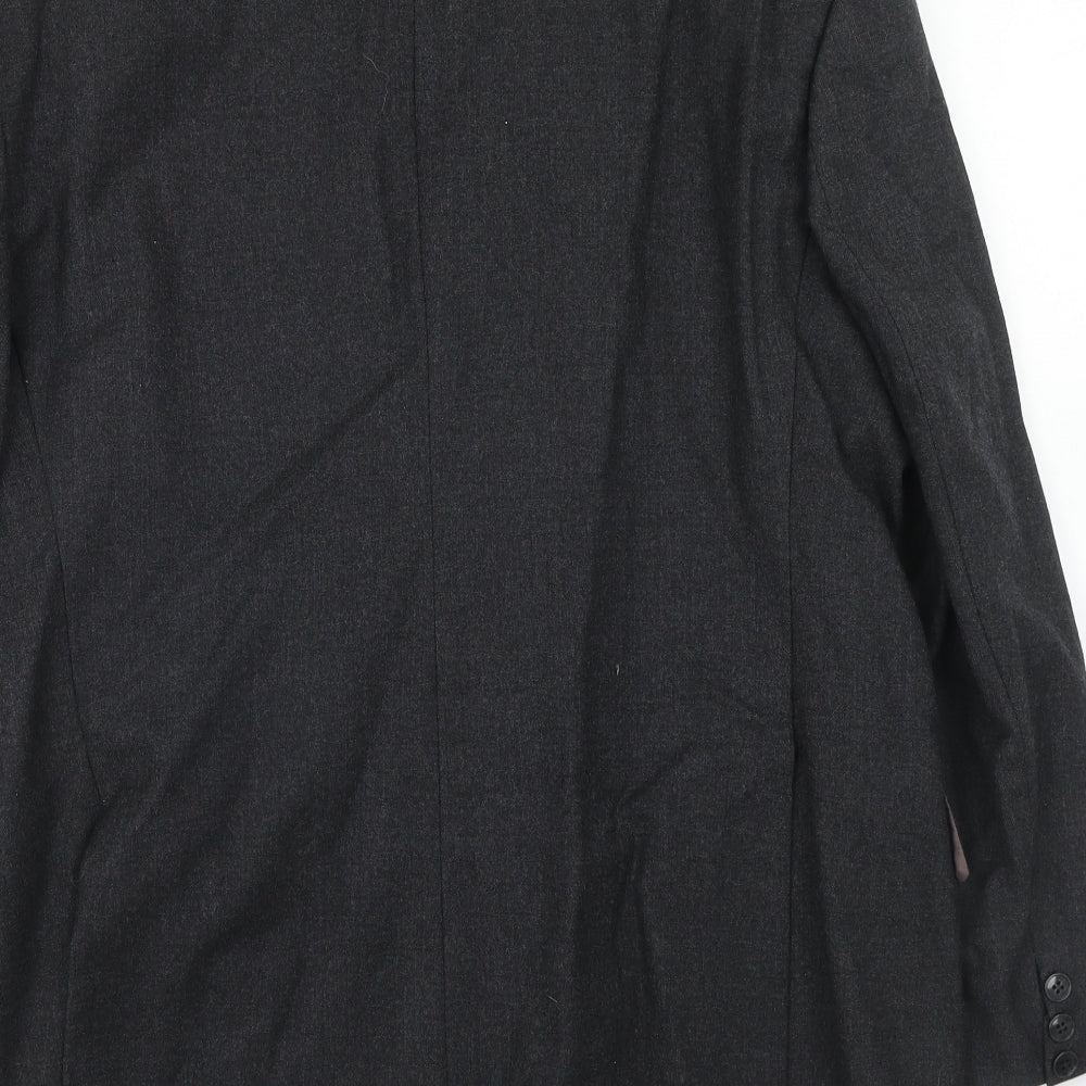 Mens UK Size 40 Preworn Regular Grey Suit Jacket