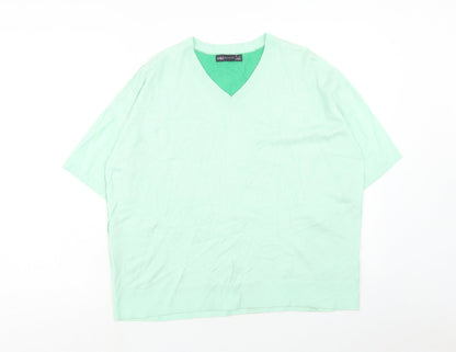 Womens UK Size 14 Marks and Spencer Green Pullover Jumper