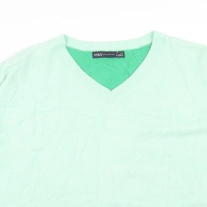 Womens UK Size 14 Marks and Spencer Green Pullover Jumper