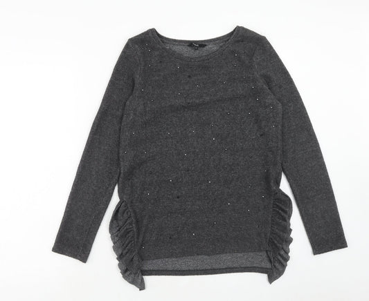 Womens UK Size 8 NEXT Grey Pullover Jumper