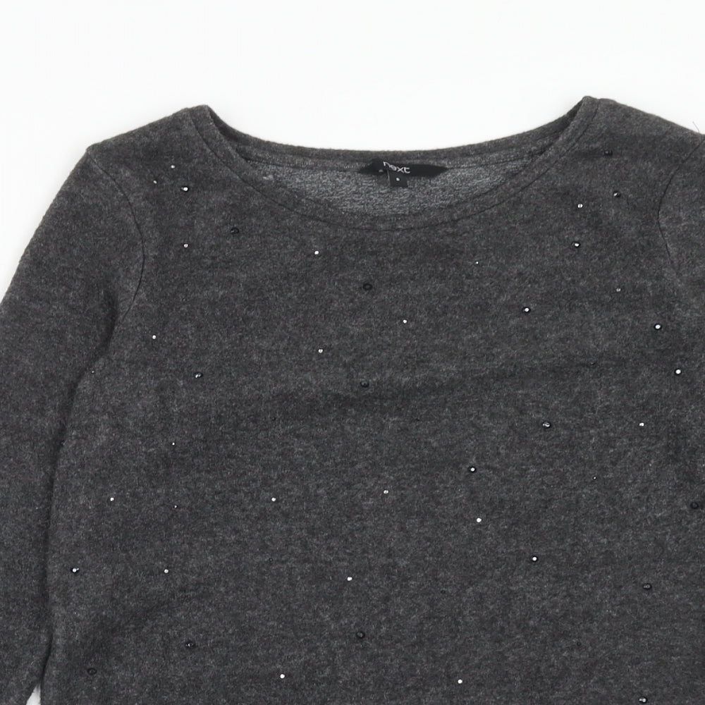 Womens UK Size 8 NEXT Grey Pullover Jumper