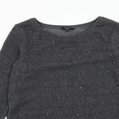 Womens UK Size 8 NEXT Grey Pullover Jumper
