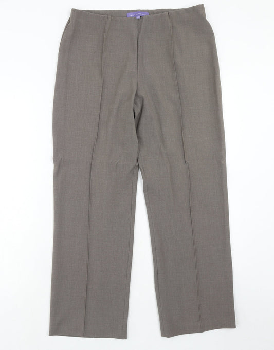Autonomy Womens Grey Polyester Windbreaker Trousers Size 12 Regular