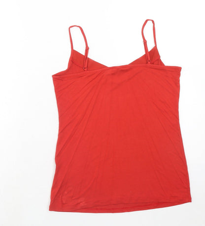 Womens UK Size 12 Marks and Spencer Red Basic Tank