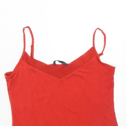 Womens UK Size 12 Marks and Spencer Red Basic Tank