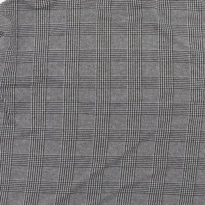 Papaya Womens Black Plaid Polyester Pullover Sweatshirt Size 10 Pullover
