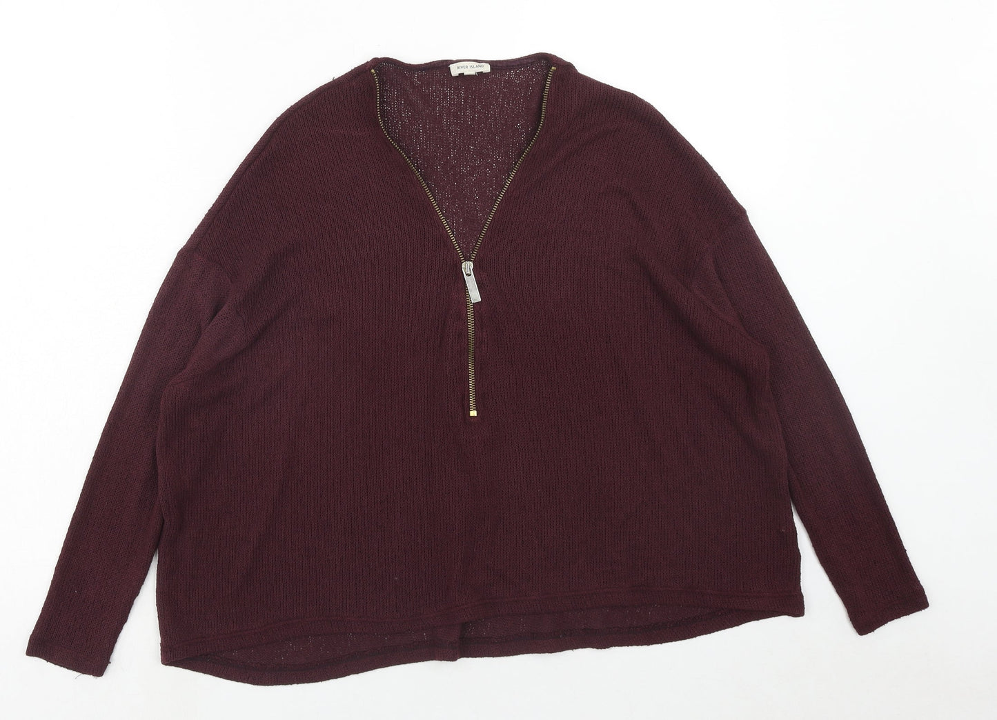 Womens UK Size 12 River Island Purple Pullover Jumper