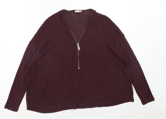 Womens UK Size 12 River Island Purple Pullover Jumper