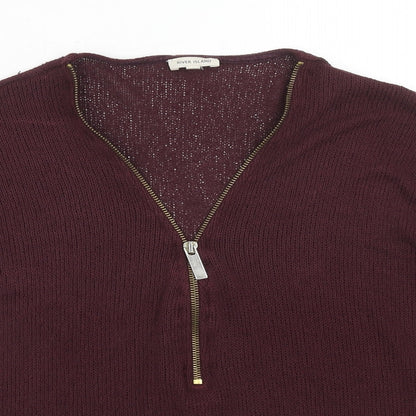 Womens UK Size 12 River Island Purple Pullover Jumper