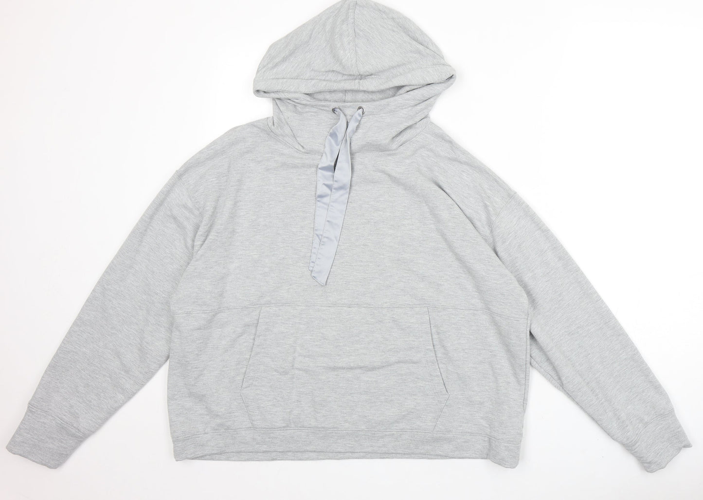 Nutmeg Womens Grey Polyester Pullover Hoodie Size 12 Pullover