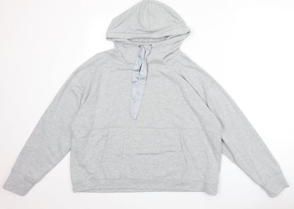 Nutmeg Womens Grey Polyester Pullover Hoodie Size 12 Pullover