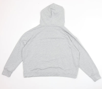 Nutmeg Womens Grey Polyester Pullover Hoodie Size 12 Pullover